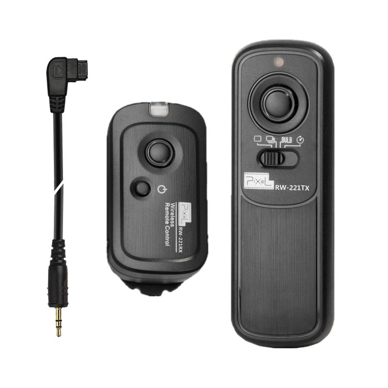 Pixel 2.4GHz Wireless Remote Shutter Release Romote Control S1 for Sony A300 A350 A400 A450 A500 A550 A560 A580 A700 A850 A900 A33 A35 A37 A55 A57 A65 A67 A77 A77M2 A99 A99M2 Replaces Sony RM-L1AM - Image 1